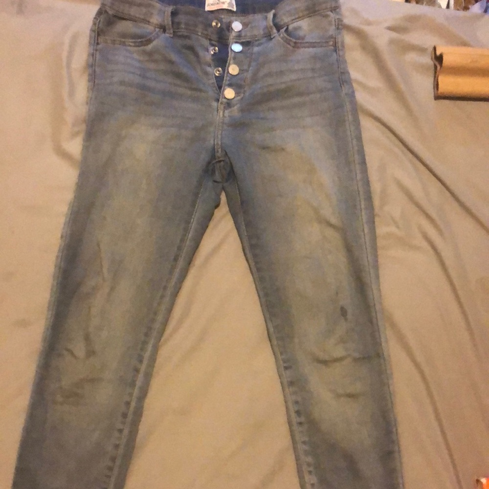 Worn Jordache jeans